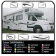 MOTORHOME graphics vinyl stickers decals stripes Set CAMPER VAN CARAVAN Motorhome - graphics 03