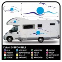 aufkleber für WOHNMOBILE WOHNWAGEN CARAVAN grafik vinyl SONNE, MÖWEN, MEER, HIMMEL kit komplett-TOP-QUALITY - grafik 06