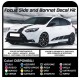 Stickers for FORD Focus ST MK3 COMPLETE KIT ADHESIVE STRIPES to the SIDE AND the HOOD the NEW FOCUS TURBO RS 1.6 1.8 2.0 