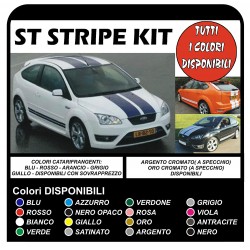 adesivi FORD Focus ST OTT strisce cofano e tettino + Laterali Auto 