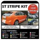 stickers for FORD Focus ST OCT 2.5-stripes TRUNK + BONNET + SIDE car graphic Stickers focus 1.6 1.8 2.0