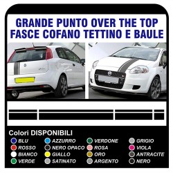 bandes-bonnet toit et le couvercle de coffre pour FIAT GRANDE PUNTO ABARTH stickers bandes point X4 1.2 1.4 1.6 1.8 2.0