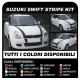 PEGATINAS PARA EL CAPÓ Y EL TECHO DEL SUZUKI SWIFT RAYAS COCHE CALCOMANÍAS DE GRÁFICOS 1.2 1.3 1.5 1.6 SPORT GLX 