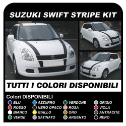 STICKERS FOR THE BONNET AND ROOF OF THE SUZUKI SWIFT STRIPES CAR GRAPHICS DECALS 1.2 1.3 1.5 1.6 SPORT GLX