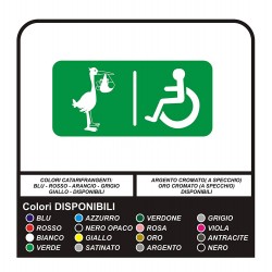 signos de aseo WC, cuarto de baño PEGATINA de bebé a cambio de instalaciones y facilidades para discapacitados PARA USO