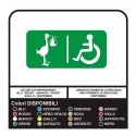 les signes de toilettes WC salle de bains AUTOCOLLANT pour changer les bébés et les personnes à mobilité réduite POUR