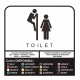 2 stickers, toilet Wall Stickers, Stickers Murals, Funny sticker toilet for shops and commercial premises