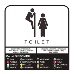 2 stickers, toilet Wall Stickers, Stickers Murals, Funny sticker toilet for shops and commercial premises