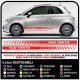 AUFKLEBER ABARTH SEITLICHEN KOTFLÜGEL für Fiat 500 ABARTH stickers decals side seite Aufkleber FIAT 500 INDIVIDUELLE