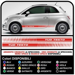 STICKERS ABARTH SIDE SIDE panels for the Fiat 500 ABARTH stickers decals side side Stickers FIAT 500 CUSTOM