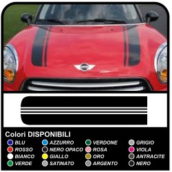 aufkleber motorhaube mini cooper Rallye-Streifen Auto Viper kit klebestreifen COUNTRYMAN John-Cooper-ONE ALLE MODELLE