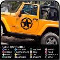 adesivi laterali STELLA militare consumata per Jeep WRANGLER RENEGADE e WILLYS offroad DEFENDER