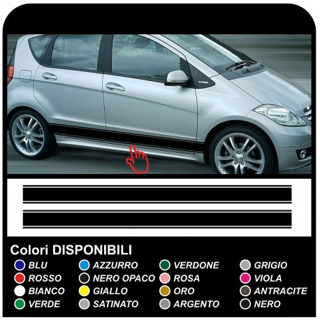 stickers side for MERCEDES BENZ A CLASS w169 adhesive strips A-class amg 