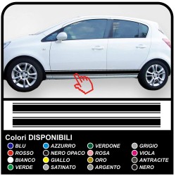 OPEL Corsa stickers Bandes latérales Doubles côtés de la Colle pour Opel Corsa B/C/D/E