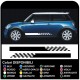 MINI COOPER kit adhesive stripes COUNTRYMAN John Cooper ONE adhesive strips side racing ALL mini MODELS Stripes Rally