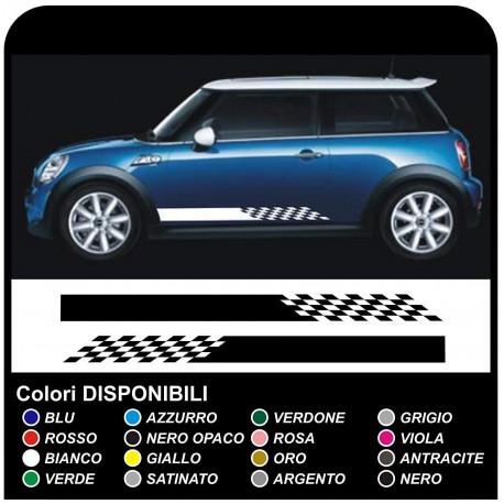 MINI COOPER kit de adhesivo rayas COUNTRYMAN John Cooper UN adhesivo tiras de lado las carreras de TODOS los MODELOS mini Rayas