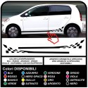 Bandiera a scacchi laterale strisce per volkswagen UP Decorazione completa Set di Adesivi per 3 e 5 porte