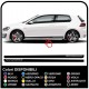 VW GOLF V-VII GTI Performance des Bandes Latérales autocollant Set 3 & 5 portes, golf 5, 6 et 7 stickers volkswagen golf