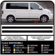 VOLKSWAGEN VW t4/t5 EVO stickers Bandes latérales Ensemble complet des Décalques de volkswagen, ford transit, doblo camion fiat