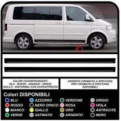 VOLKSWAGEN VW t4/t5 EVO aufkleber seitlichen Streifen-komplett-Set Sticker volkswagen ford transit doblo lkw fiat ducato