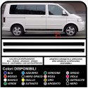 VOLKSWAGEN VW t4/t5 EVO aufkleber seitlichen Streifen-komplett-Set Sticker volkswagen ford transit doblo lkw fiat ducato