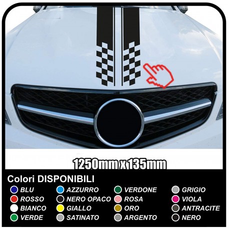 stickers hood bmw mercedes audi alfa romeo 2x adhesive strips decorative Stripes Rally Stripes Car Stripes Viper