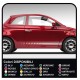 Stickers side for FIAT 500 adhesive strips sides FIAT 500 stickers decals