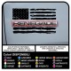 stickers jeep renegade american flag worn US ARMY stickers for car door 4X4 off road