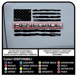 autocollants jeep renegade drapeau américain usé de l'ARMÉE américaine stickers pour porte de voiture 4X4 off road