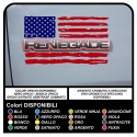 AUFKLEBER BICOLOR für tür jeep renegade amerikanische flagge verbraucht US ARMY aufkleber für tür